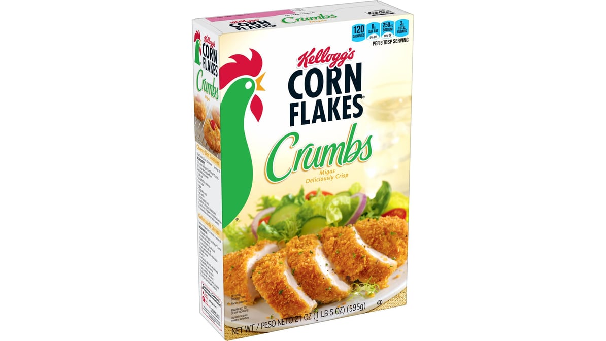  Kellogg's, Corn Flakes Crumbs, Fat-Free, 1.31 Pound (Pack of  12) : Cornflake Crumbs : Grocery & Gourmet Food