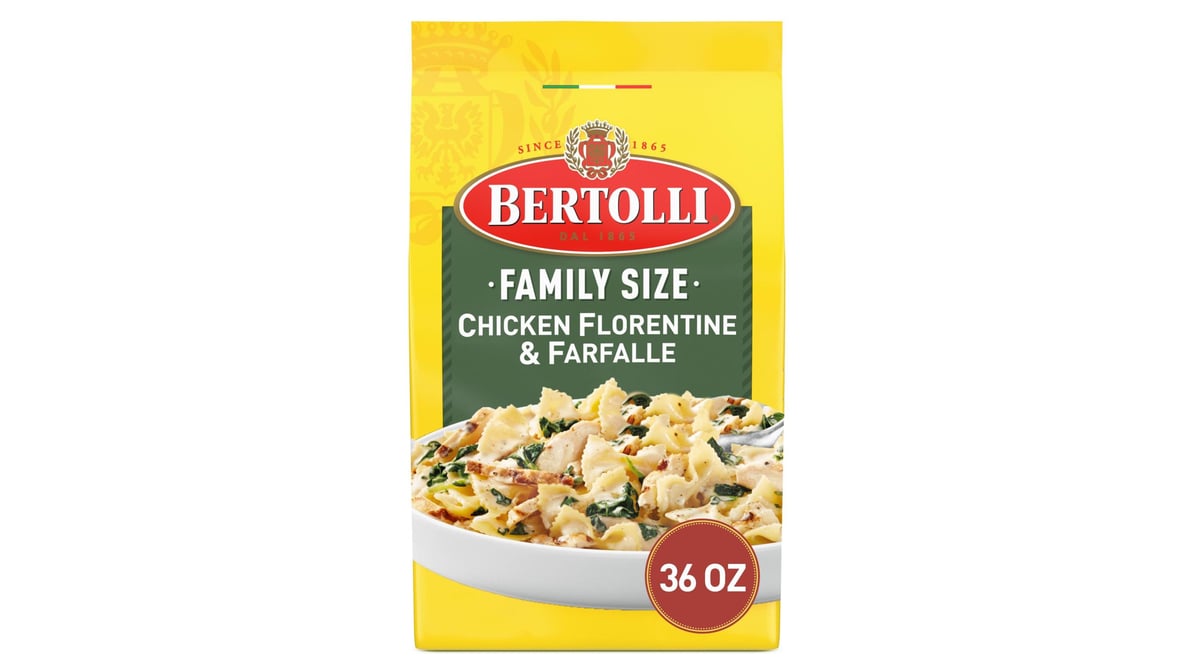 Bertolli Frozen Skillet Meals Family Size Chicken Florentine & Farfalle ...