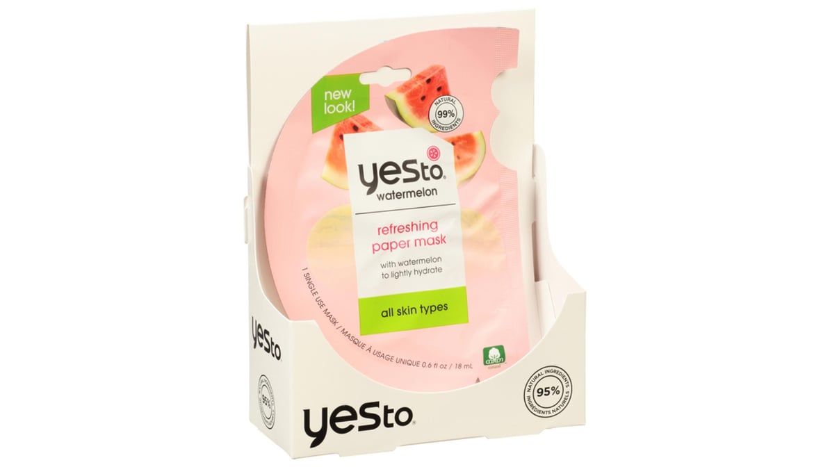 Refreshing Paper Mask - Yes to Watermelon