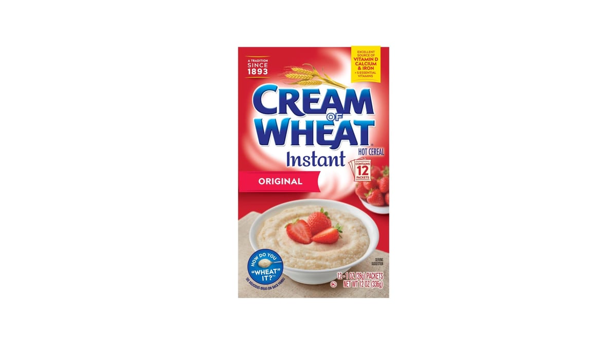 Cream of Wheat Original Instant Hot Cereal, 1 oz, 12 count