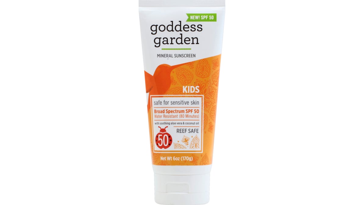 Goddess Garden SPF 50 Kids Mineral Sunscreen (6 oz)