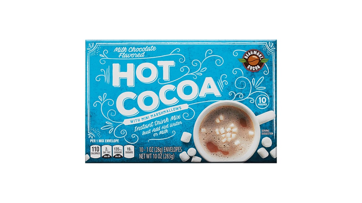 Beaumont Hot Cocoa Drink Mix with Mini Marshmallow (10 ct)