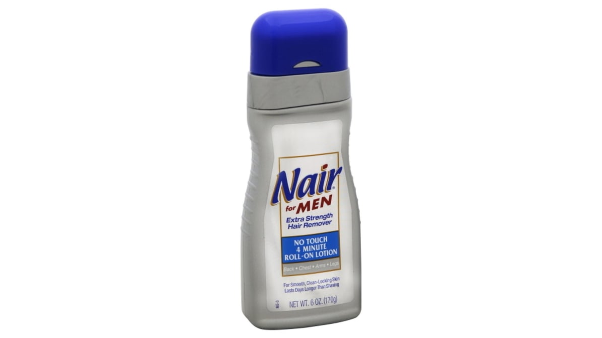 Nair Extra Strength Hair Remover Roll-On Lotion for Men (6 oz) | Delivery  Near Me - Doordash