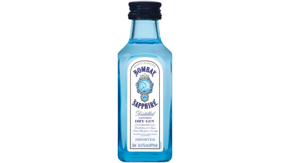 Bombay Sapphire 94 Proof London Dry Gin Bottle (50 ml) | Delivery Near