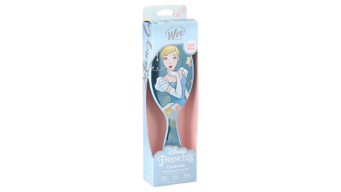 Wet Brush Brush, Original Detangler, Disney Princess, Cinderella, Blue