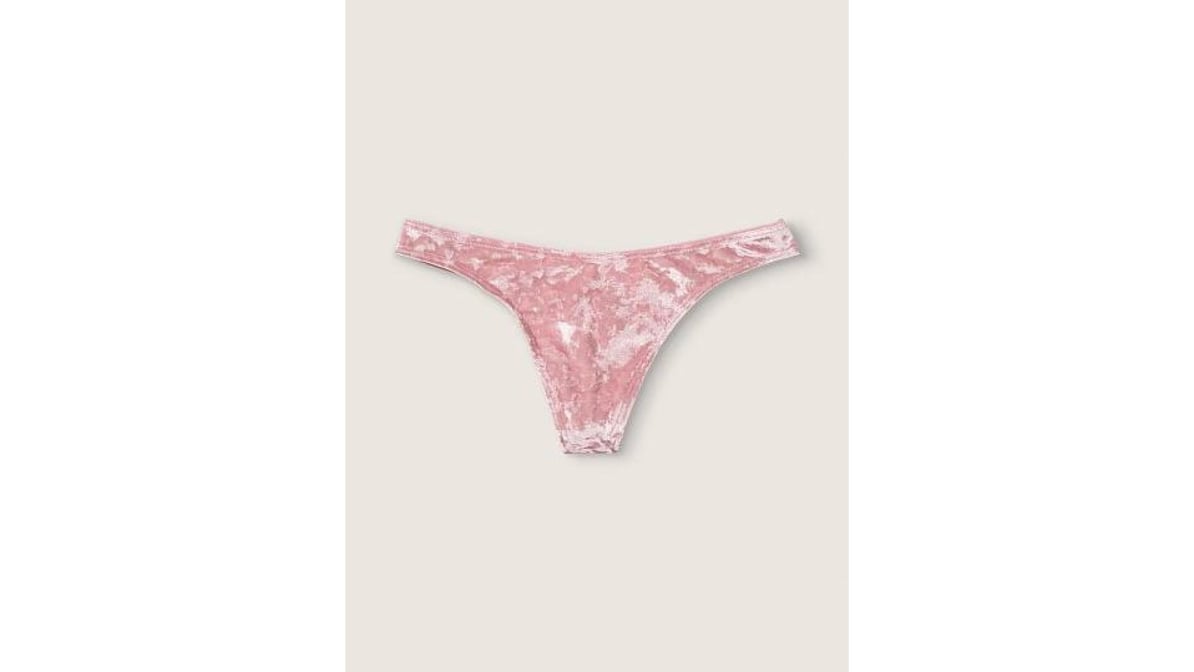 Pink Damsel Pink Velvet Thong Panty (S) | Delivery Near Me - Doordash