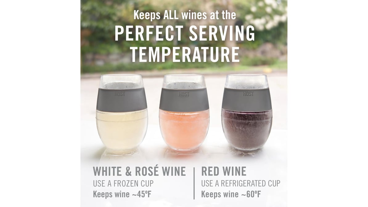 Host Freeze Wine Cooling Cup, Grey