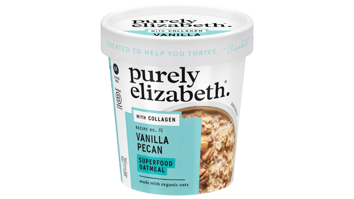 Purely Elizabeth Collagen Protein Oats, Vanilla Pecan - 2 oz