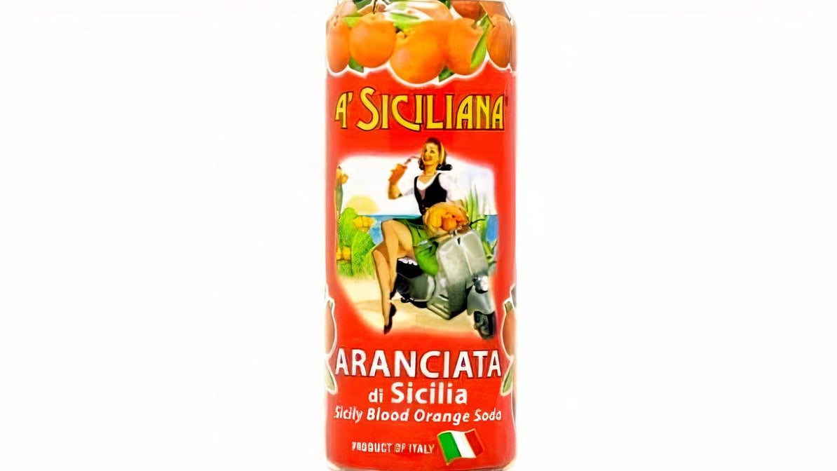 Sicilian Blood Orange Soda, A' Siciliana - 4 x 330mL (11.5oz) Can
