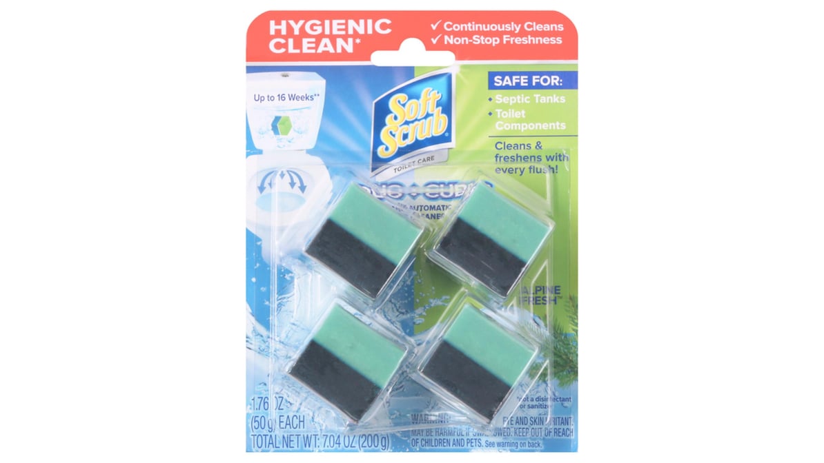 Soft Scrub Toilet Care Duo Cubes Alpine Fresh Toilet Cleaner - Shop Toilet  Bowl Cleaners at H-E-B