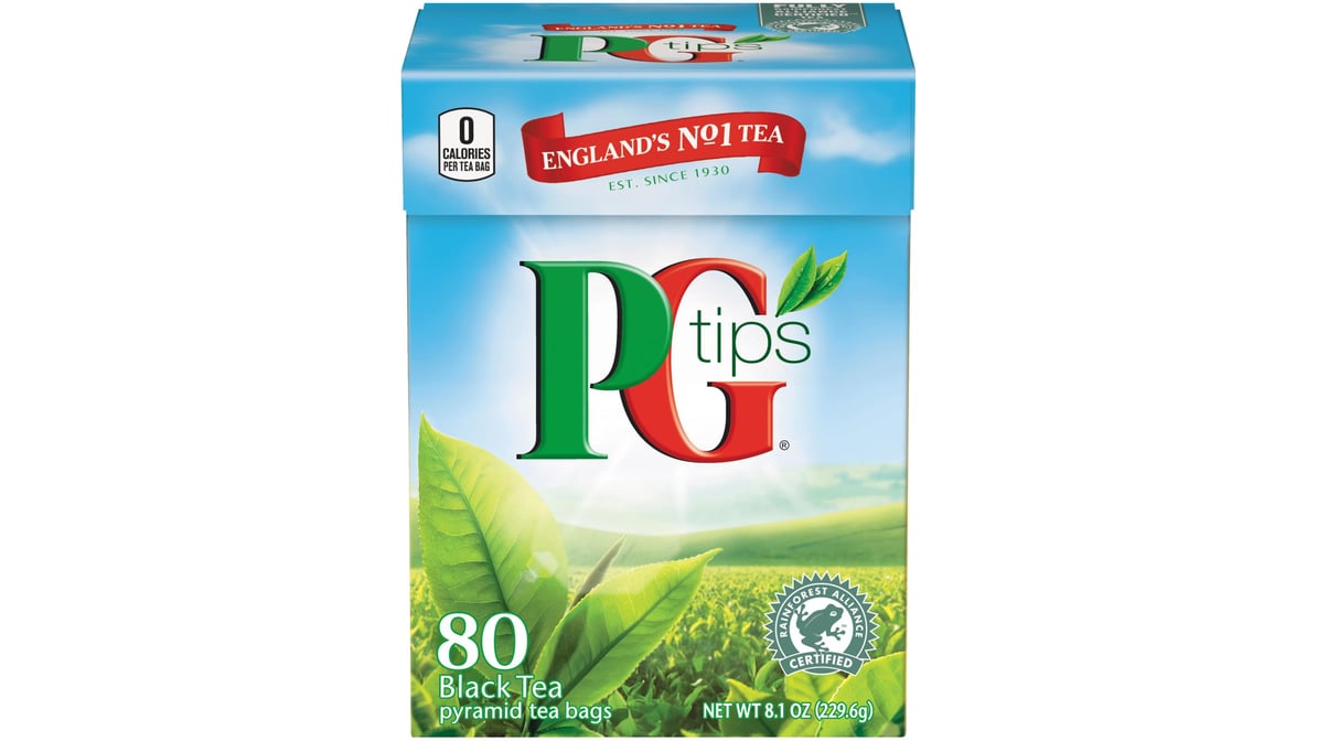 Save on PG Tips Free Flow Black Pyramid Tea Bags Order Online Delivery