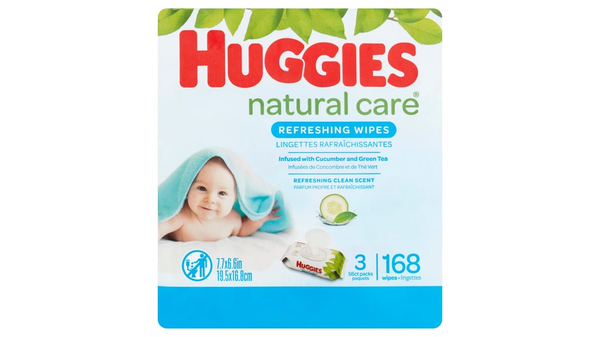 Huggies - Pack de 3 - Huggies - ALL OVER CLEAN - Lingette bébé x 56