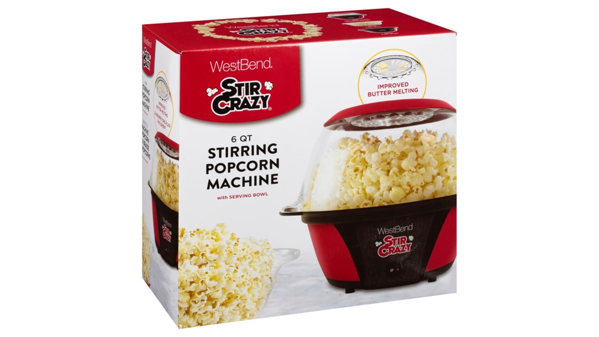 West Bend Stir Crazy Popcorn Machine Red Delivery - DoorDash
