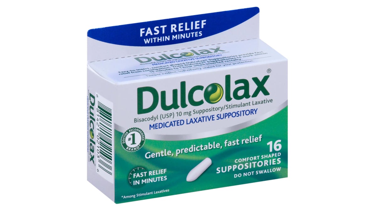 Dulcolax 10mg Suppository - Box of 16 at