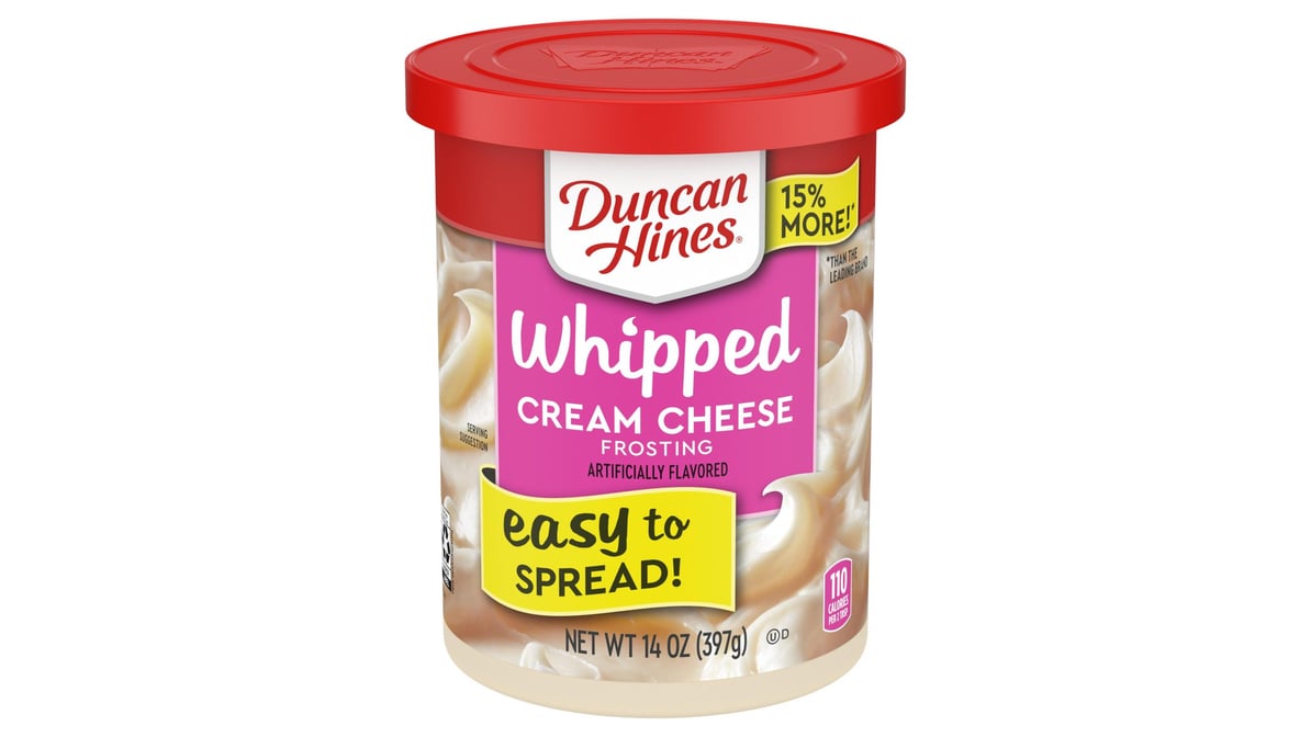 Duncan Hines Whipped Cream Cheese Frosting (14 oz) | Delivery Near Me -  Doordash