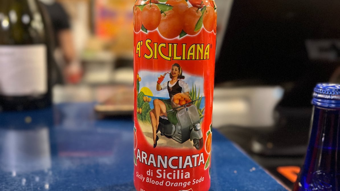 A Siciliana Italian Soda- Sicilian Blood Orange Soda, 11.5 Ounce