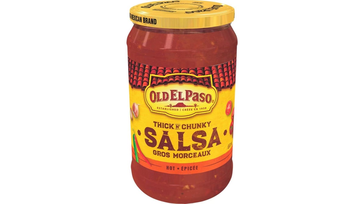 Old El Paso Salsa Hot Thick Chunky (650ml) | PC Express Rapid Delivery