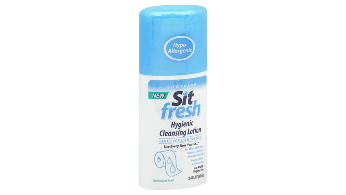 SitFresh Hygienic Cleansing Lotion For Anal & Vaginal Use (3.4 oz) |  Delivery Near Me - Doordash