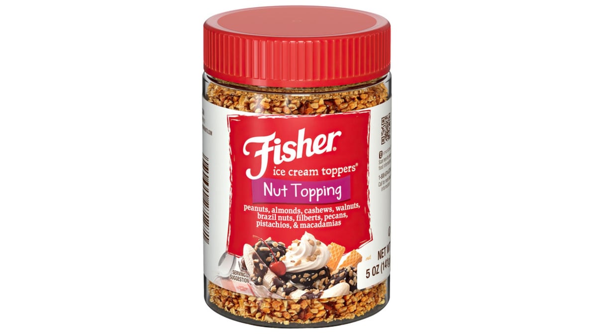 Fisher Ice Cream Toppers Nut Topping - 5 oz can