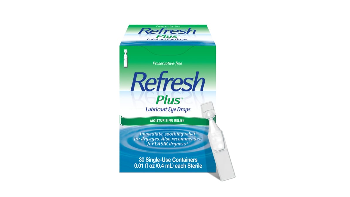 Refresh Plus® Lubricant Eye Drops - Single-Use Containers