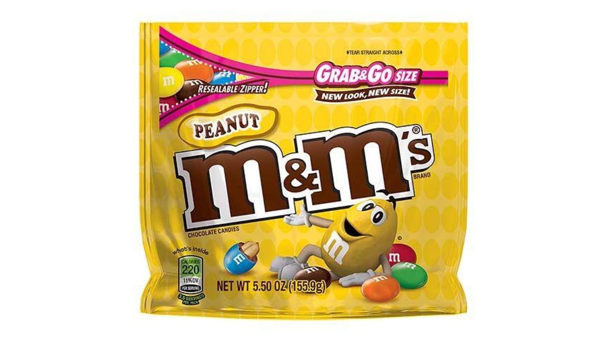 m&m yellow bag