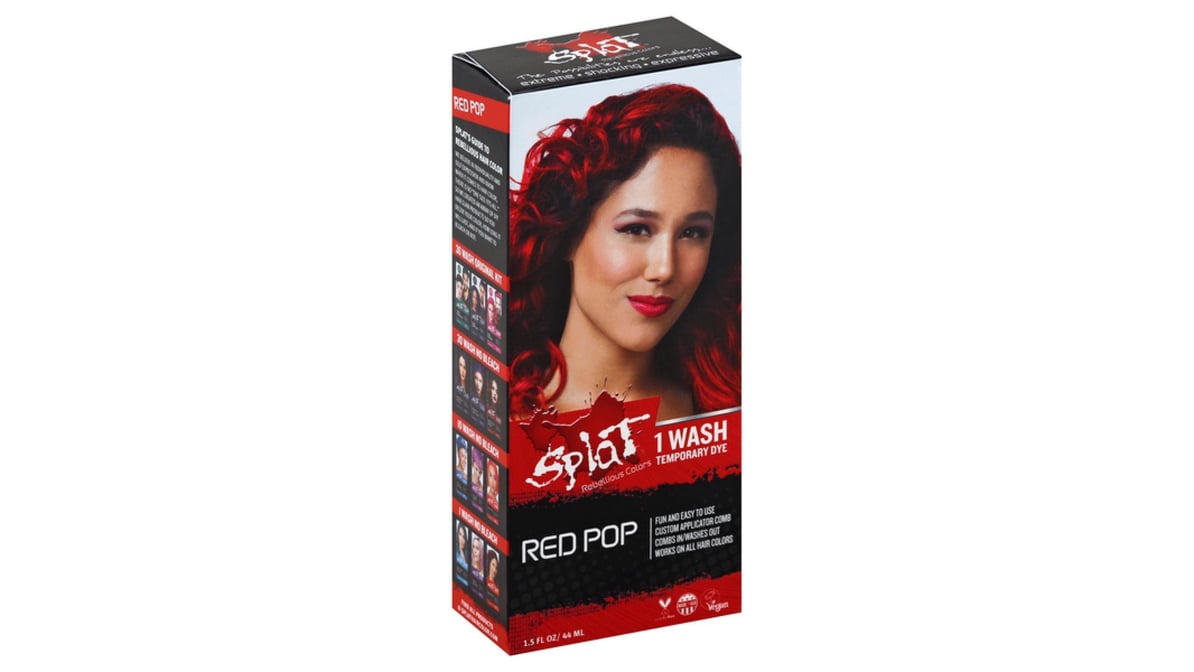 Splat Temporary Hair Color Red Pop (1 oz) | Delivery Near Me - Doordash