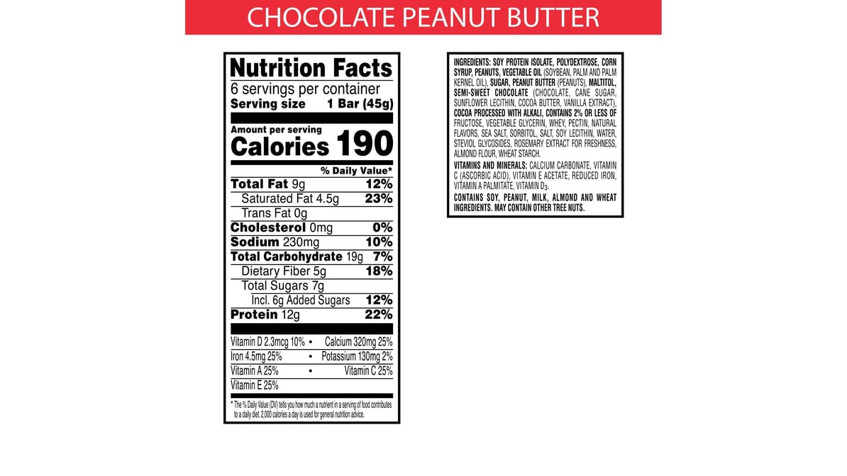 Kellogg's Special K Protein Bars, Chocolate Peanut Butter, 9.5oz
