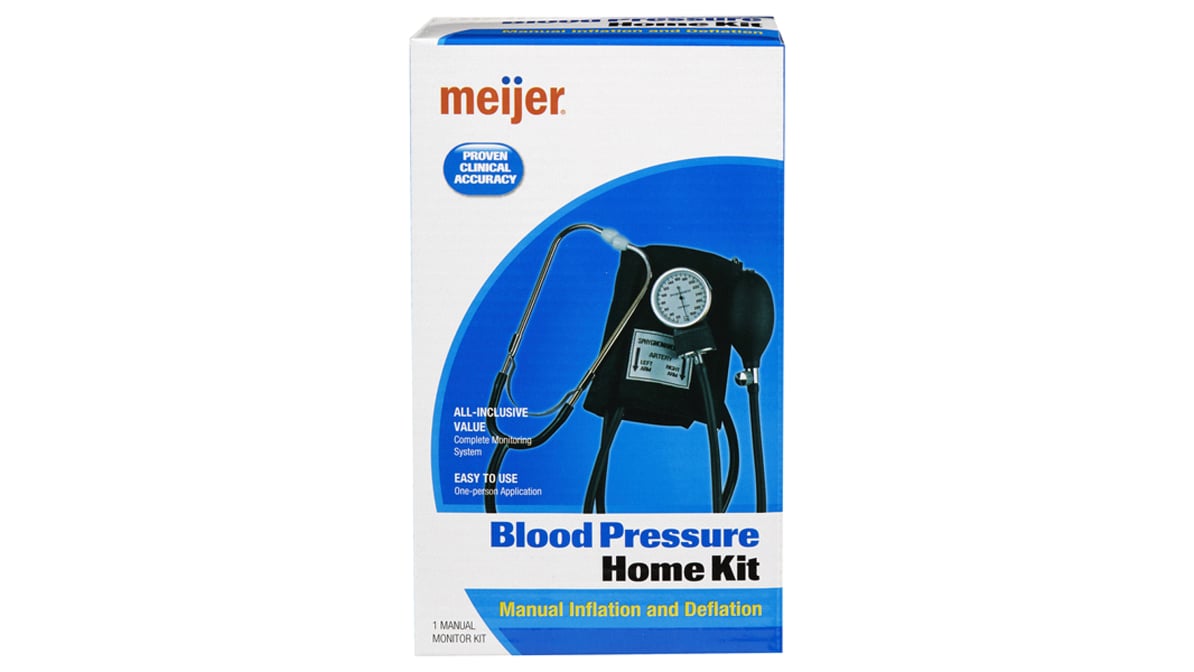 Meijer Blood Pressure Monitor Complete Monitoring System, 1 ct