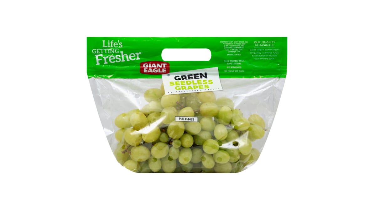 Signature Farms Green Grapes Seedless (3 lb) Delivery - DoorDash