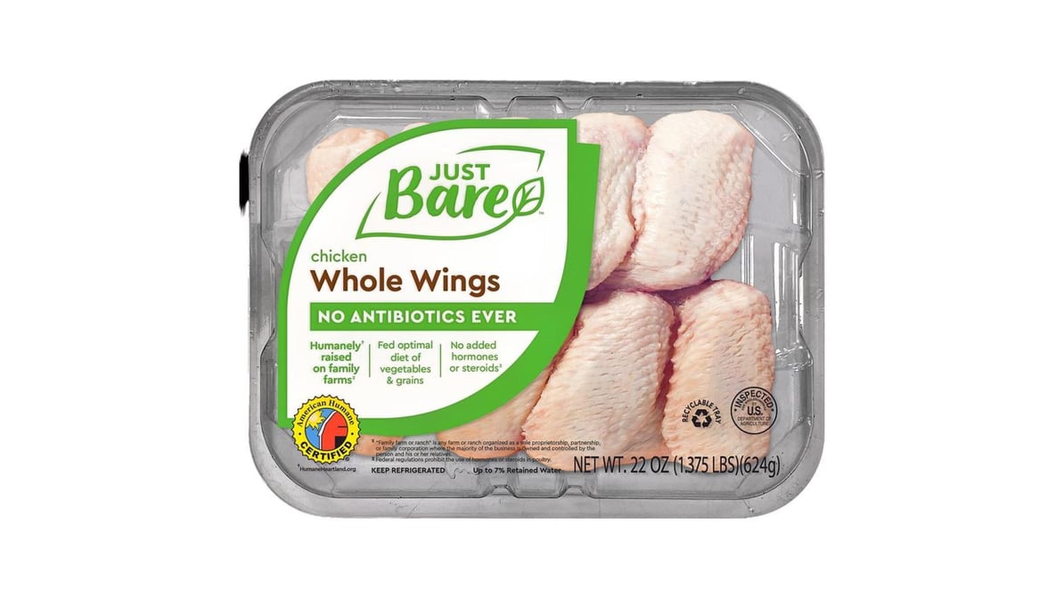 Just Bare Whole Chicken Wings (22 oz)