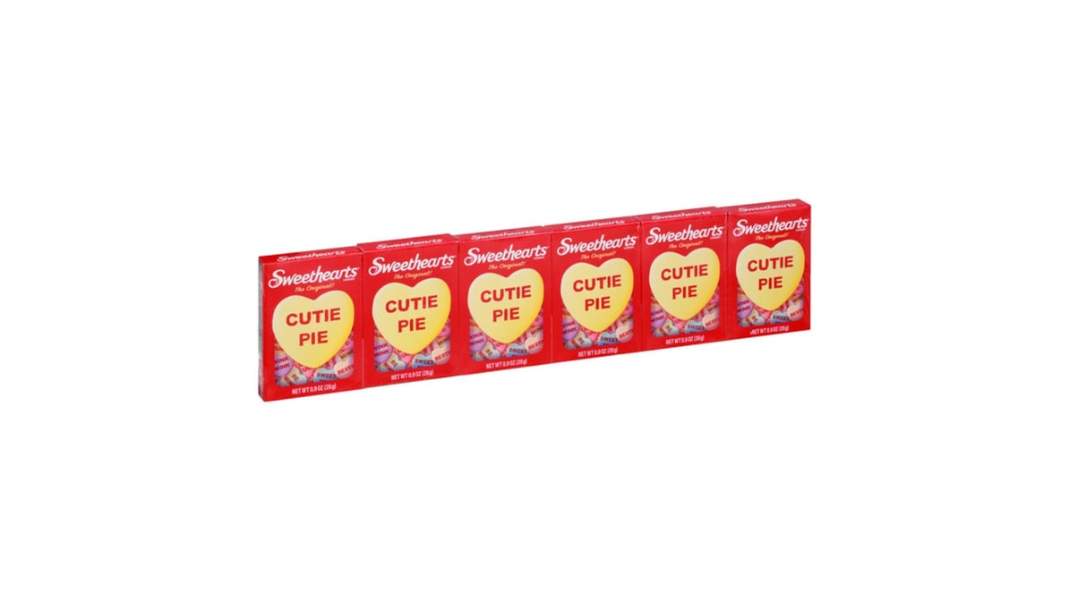 Sweethearts the Original Cutie Pie Candies Boxes (0.9 oz x 6 ct) | Delivery  Near Me - Doordash