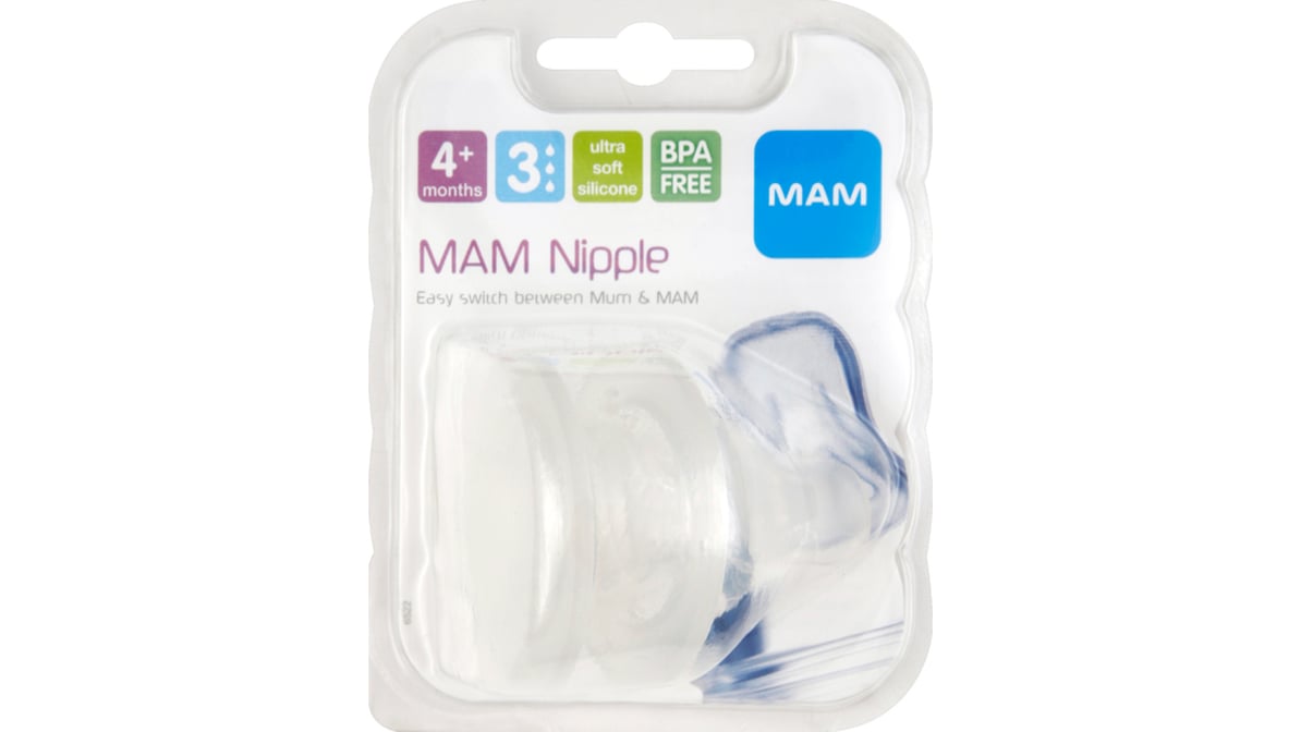 MAM Fast Flow Bottle Nipples - 2ct