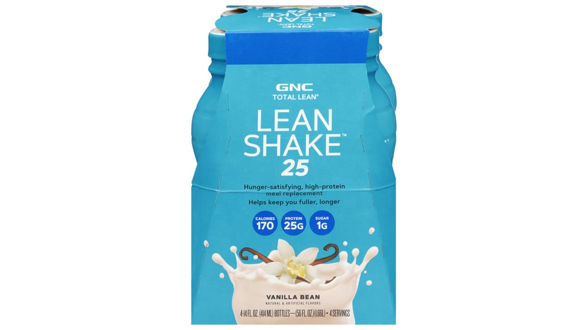 Calories in Lean Shake, Vanilla Bean from GNC