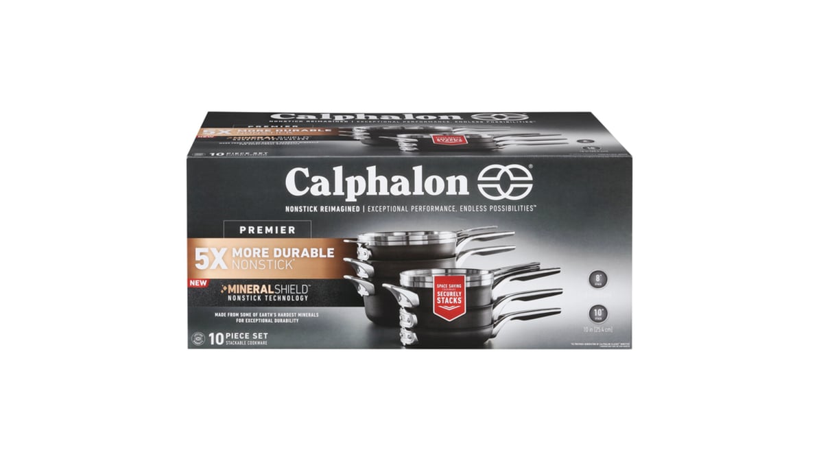 Calphalon Nonstick Premier Stackable Cookware Set Delivery - DoorDash