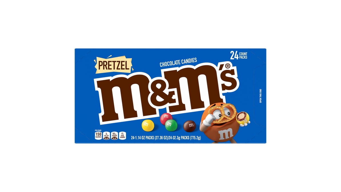 M&M Pretzel Singles Pack of 24
