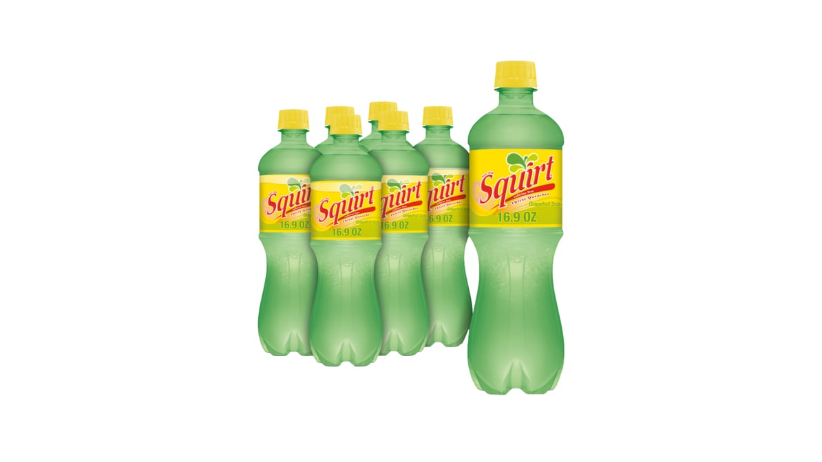 Squirt Caffeine Free Grapefruit Soda Bottles (16.9 fl oz x 6 ct) | Delivery Near  Me - Doordash