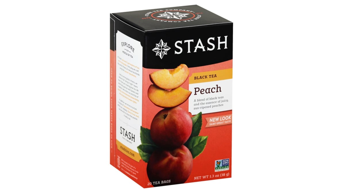 Stash Peach Black Tea, Tea , 20 ct