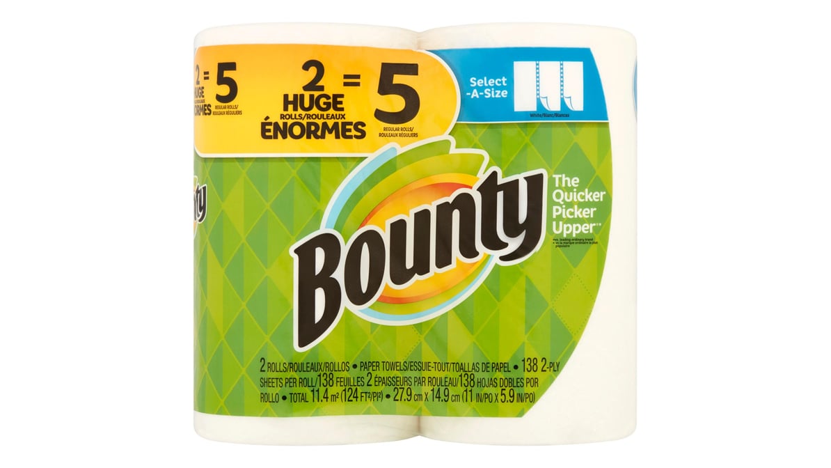 Bounty Select-A-Size Paper Towels Giant Rolls