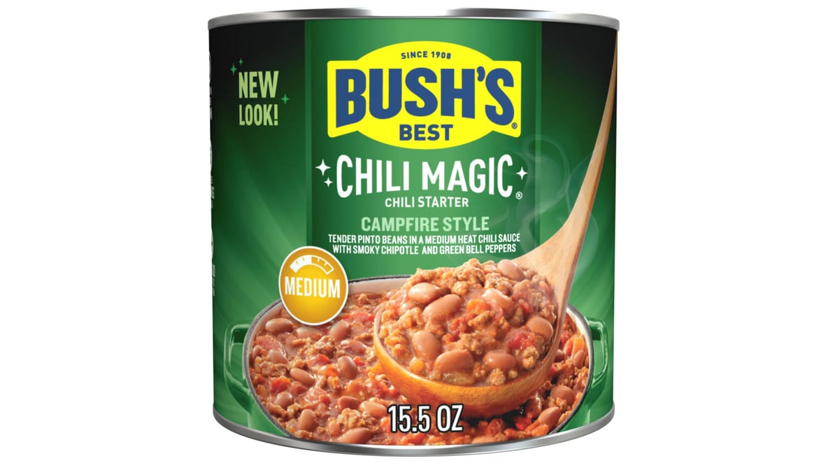 Bush's Best Chili Magic Medium Campfire Style Chili Starter (15.5 oz)  Delivery - DoorDash
