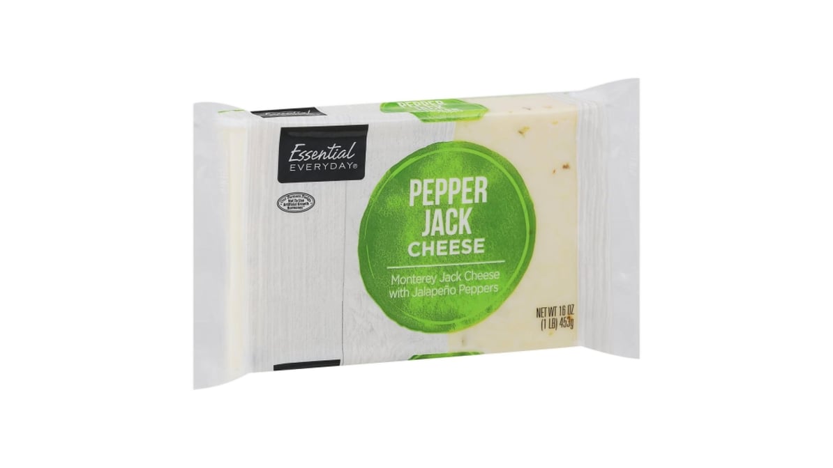 Essential Everyday Pepper Jack Cheese (16 oz) | Delivery Near Me - Doordash