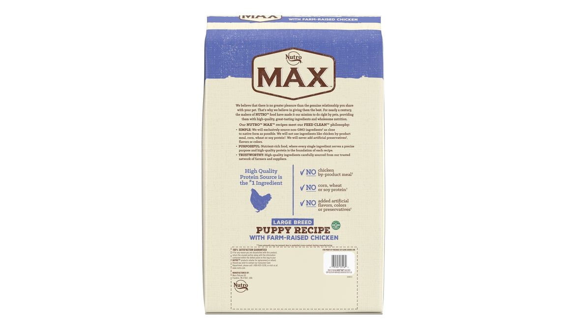 Nutro max clearance large breed