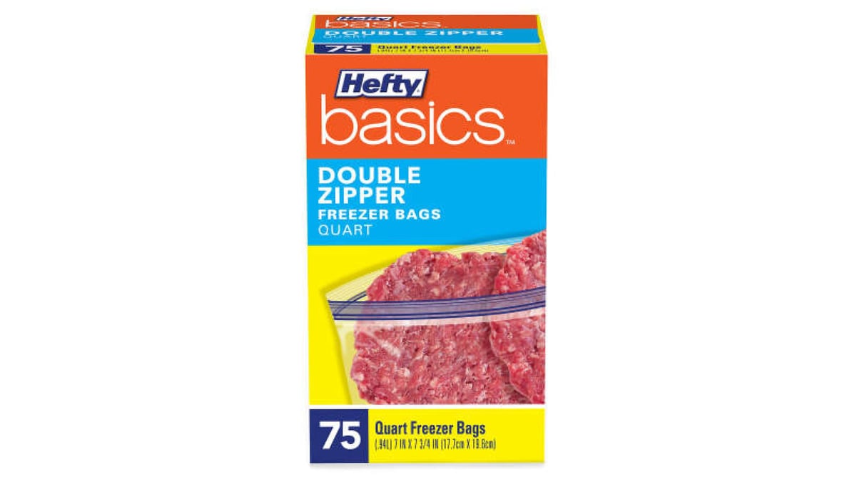 Hefty Basics 1 qt Freezer Food Storage Bags Delivery - DoorDash
