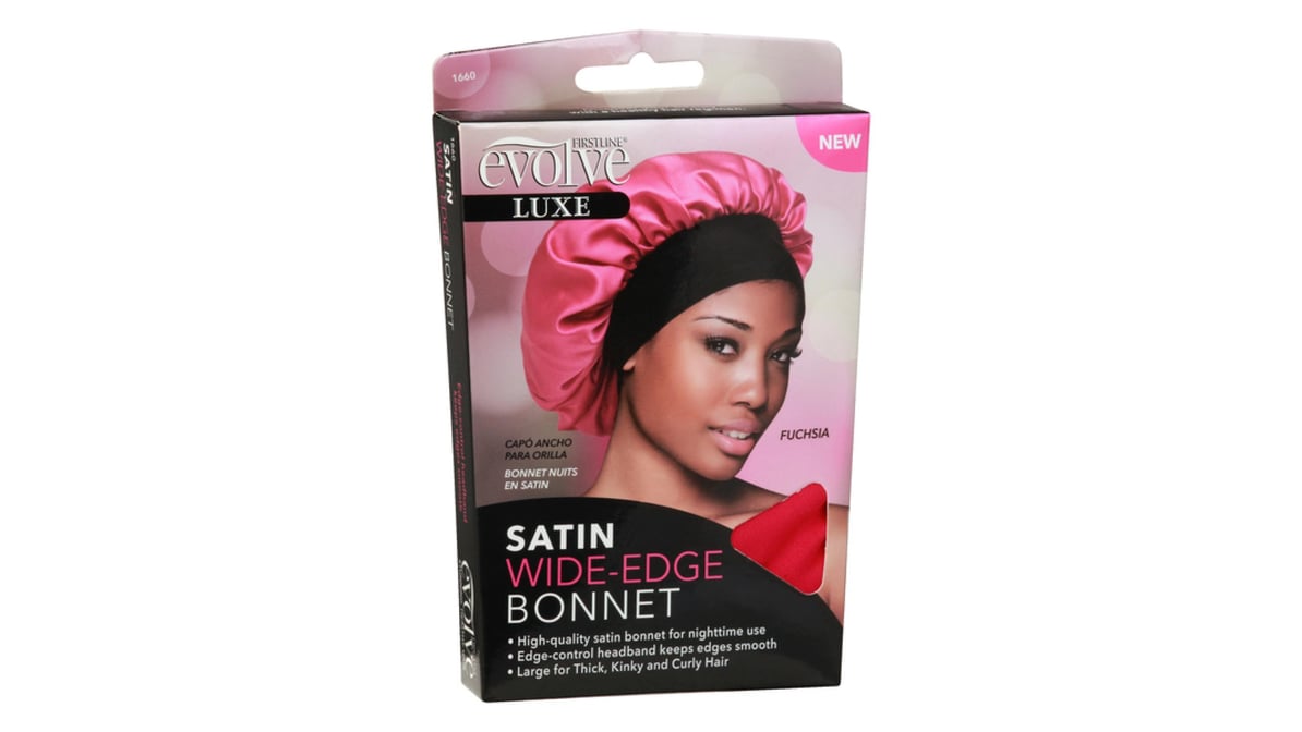 Evolve Satin Wide-Edge Bonnet Fuchsia