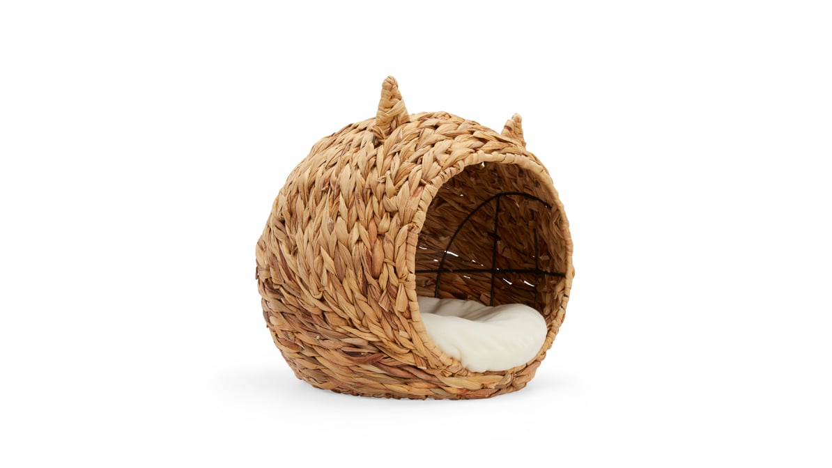 EveryYay Straw Cat Head Bed, 16.5 L X 14.2 W X 14.5 H