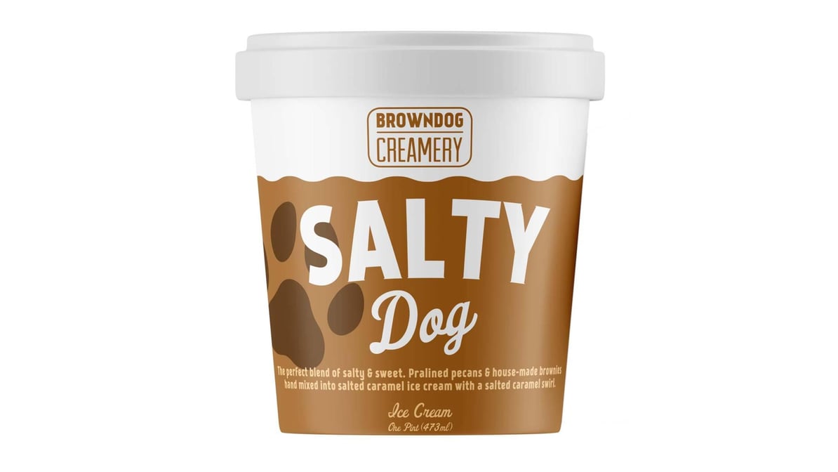 Browndog Creamery Salty Dog Ice Cream Pint | Dashmart