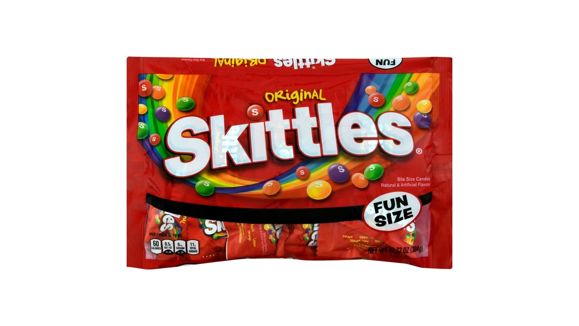 Skittles Bite Size Candies, Fun Size - 10.72 oz