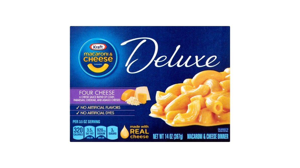 Kraft Macaroni & Cheese Sauce, Original Cheddar, Deluxe 14 oz