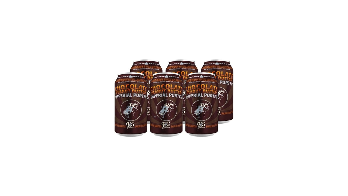 Horny Goat Chocolate Peanut Butter Imperial Porter Cans (12 oz x 6 ct) |  Delivery Near Me - Doordash