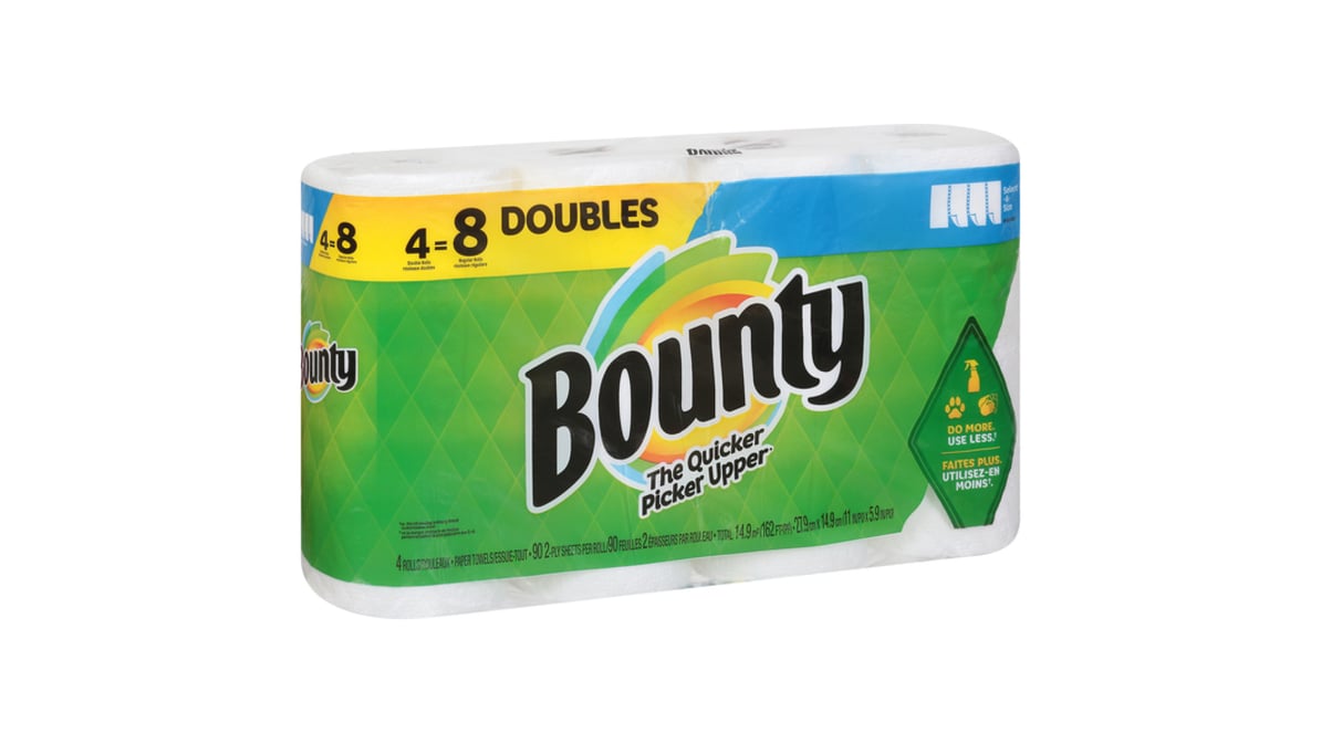 Bounty Select a Size Paper Towels 2 Ply 110 Sheets Per Double Roll White (2  ct) Delivery - DoorDash