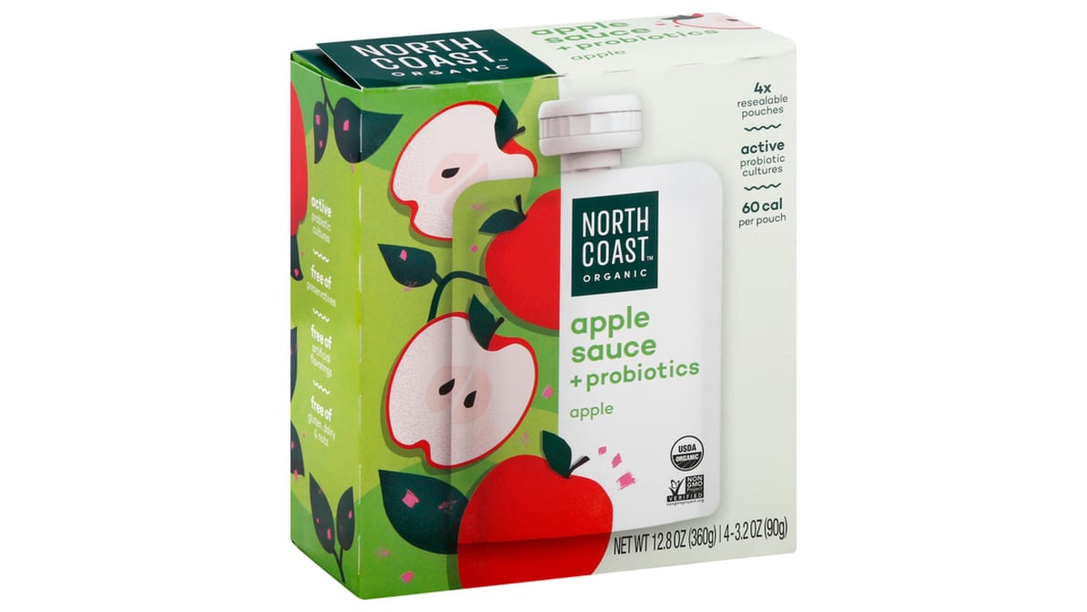 Organic Apple Sauce Pouches 3.2 OZ